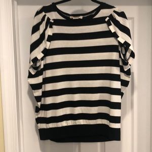 Michael kors black and white shirt